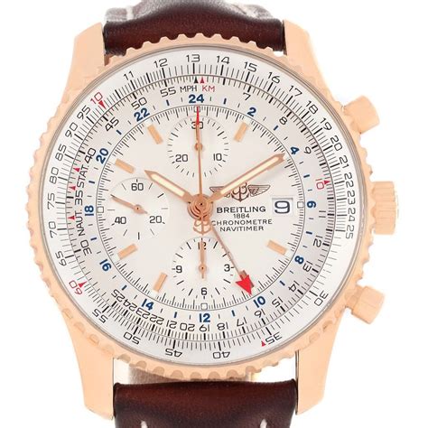 breitling navitimer world rose gold|Breitling Navitimer watch price.